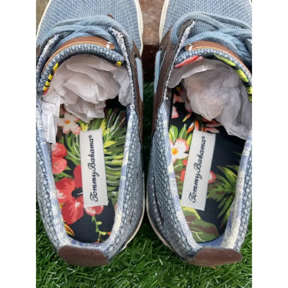 Tommy Bahama Stripes Boat Shoes Men's 8